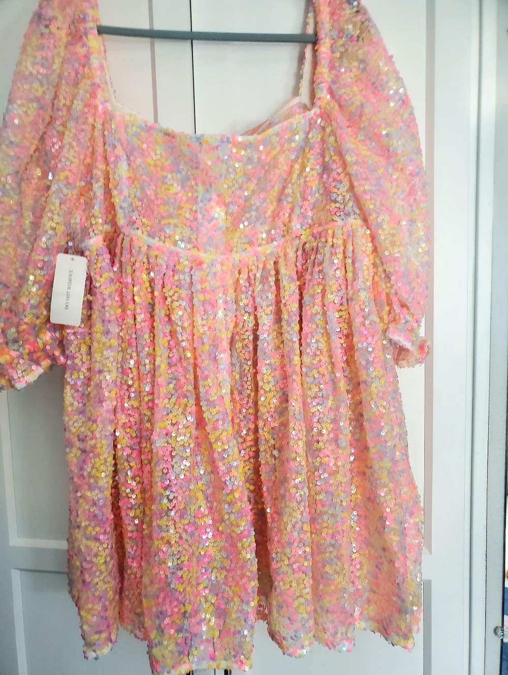 NWT SELKIE Sequin Puff 2X